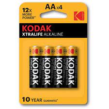 KODAK PILHAS XTRALIFE ALKALINAS AA BL4