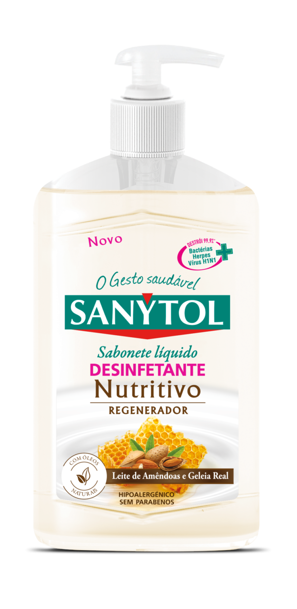 SANYTOL SABONETE LÍQUIDO DESINFETANTE NUTRITIVO 250ML