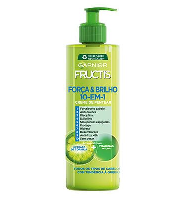FRUCTIS CREME DE PENTEAR FORÇA & BRILHO 10 EM 1 400ML