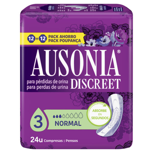 AUSONIA DISCREET PENSO NORMAL 24UNI.