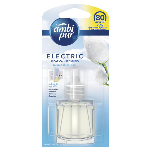 AMBIPUR AMBIENTADOR RECARGA MONO NUVENS DE ALGODÃO 21.5ML