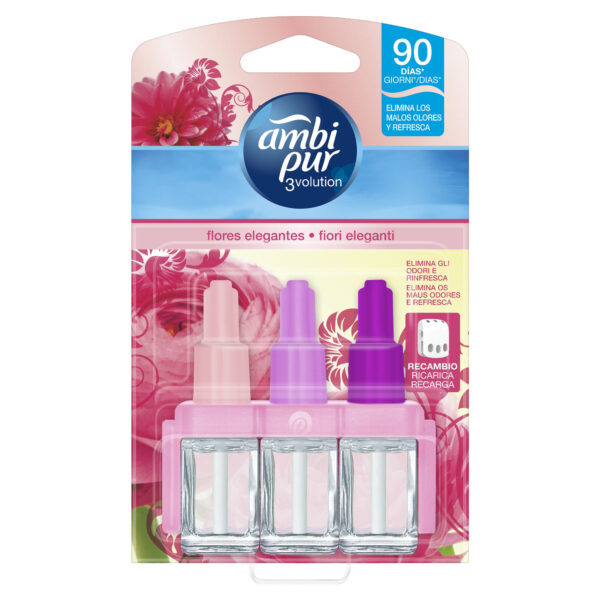 AMBIPUR AMBIENTADOR RECARGA 3 VOL. FLORES ELEGANTES 20ML