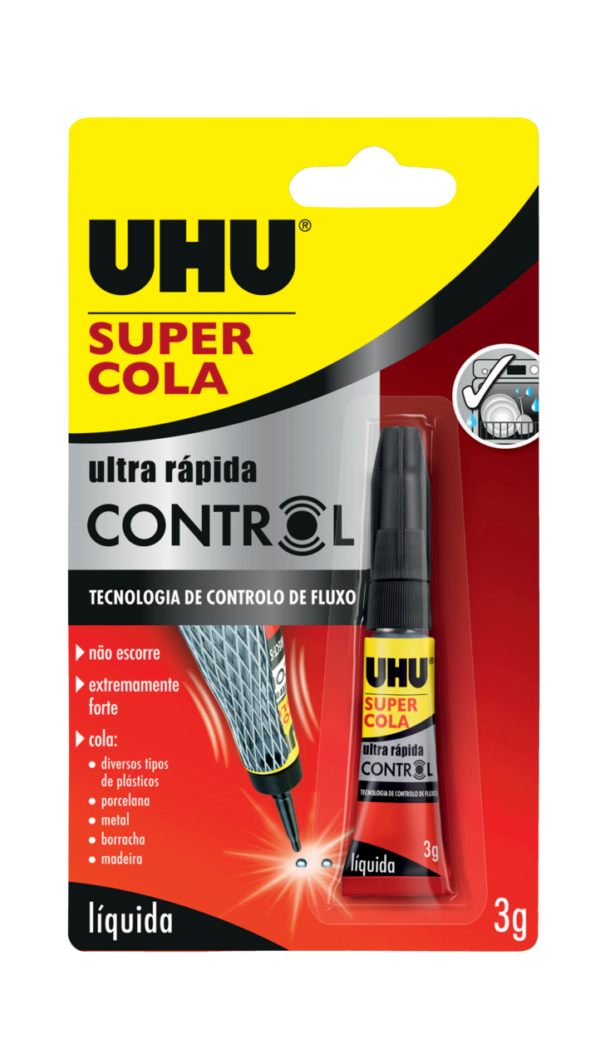 UHU SUPER COLA LIQUIDA ULTRA RÁPIDA CONTROL 3GR.