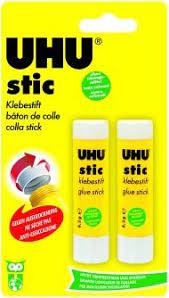 UHU BATON DE COLA SEM SOLVENTES 2X8.2GR.