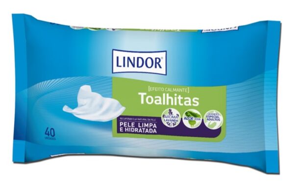 LINDOR TOALHITAS ADULTO INCONTINÊNCIA 40UNI.