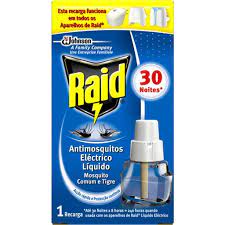 RAID MOSQUITOS RECARGA ELÉCTRICO LÍQUIDO 30NOITES 21ML