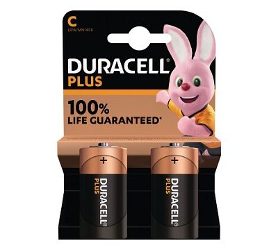 DURACELL PILHA PLUS POWER C LR14 1.5V BL2