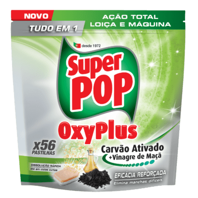 SUPER POP CAPSULAS OXY PLUS CAPS CARVÃO+VINAGRE TD1 56D