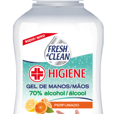 FRESH & CLEAN GEL HIGIENE MÃOS 70% ÁLCOOL PERFUMADO 100ML