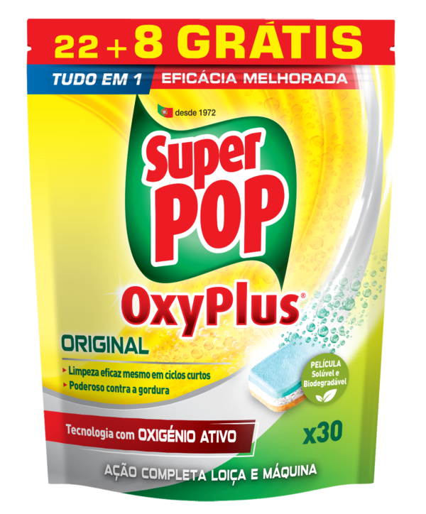 SUPER POP CAPSULAS LOIÇA OXYPLUS ORIGINAL 22+8D