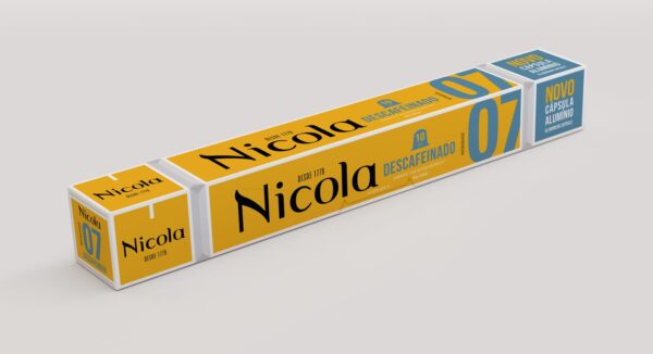 NICOLA CAPSULAS CAFÉ DESCAFEÍNADO INTENSIDADE 07 10X5.1GR.
