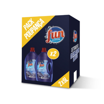FUN DETERGENTE CLEAN ACTION CLÁSSICO 2X5L 2X100D