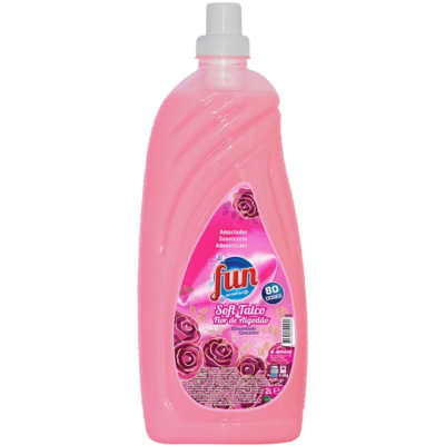 FUN SOFT AMACIADOR ROUPA TALCO FLOR DE ALGODÃO 80D 2L