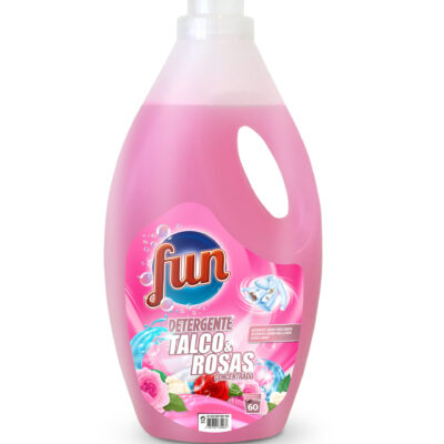 FUN DETERGENTE ROUPA TALCO E ROSAS 3L