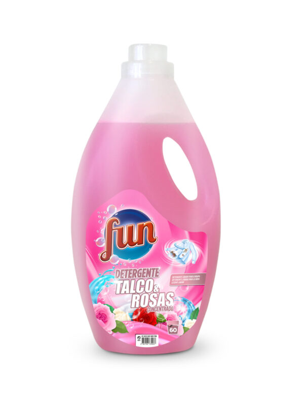 FUN DETERGENTE ROUPA TALCO E ROSAS 3L