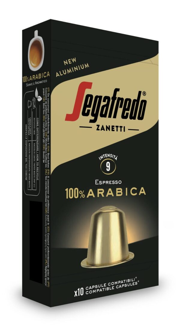 SEGAFREDO CAPSULAS CAFÉ 100% ARÁBICA INTENSIDADE 9 10X5.1GR.