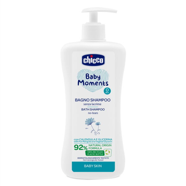 CHICCO BABY MOMENTS 0M+ GEL BANHO CORPO E CABELO 500ML