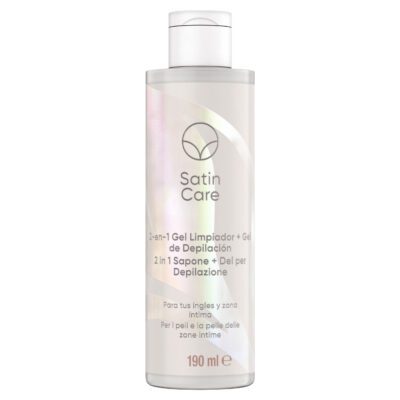 SATIN CARE GEL DE LIMPEZA + GEL DE DEPILAÇÃO 2 EM 1 190ML