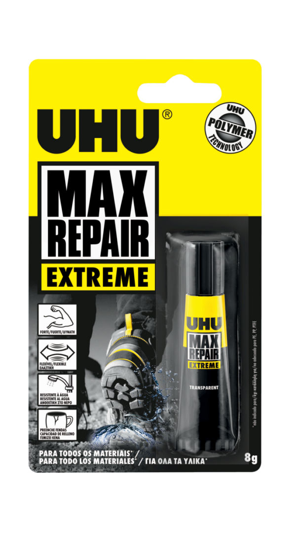 UHU COLA MAX REPAIR POWER EXTREME INTERIOR E EXTERIOR 8GR.