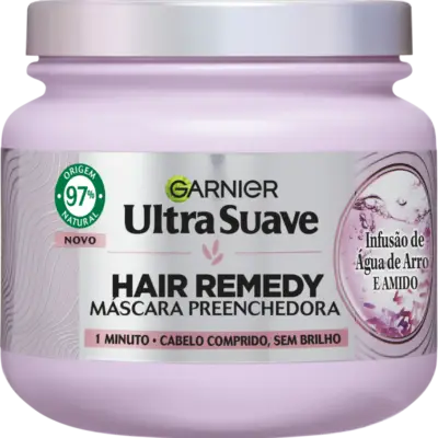 ULTRA SUAVE MÁSCARA INFUSÃO DE ÁGUA DE ARROZ E AMIDO 340ML