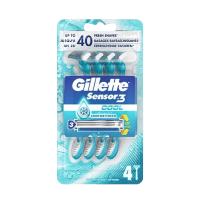 GILLETTE SENSOR 3 COOL COMFORTFRESH 4UNI.