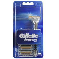 GILLETTE MÁQUINA SENSOR 3 PACK MAQ. + 3 CARREGADORES