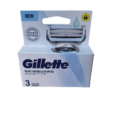 GILLETTE CARREGADOR SKINGUARD SENSITIVE 3UNI.