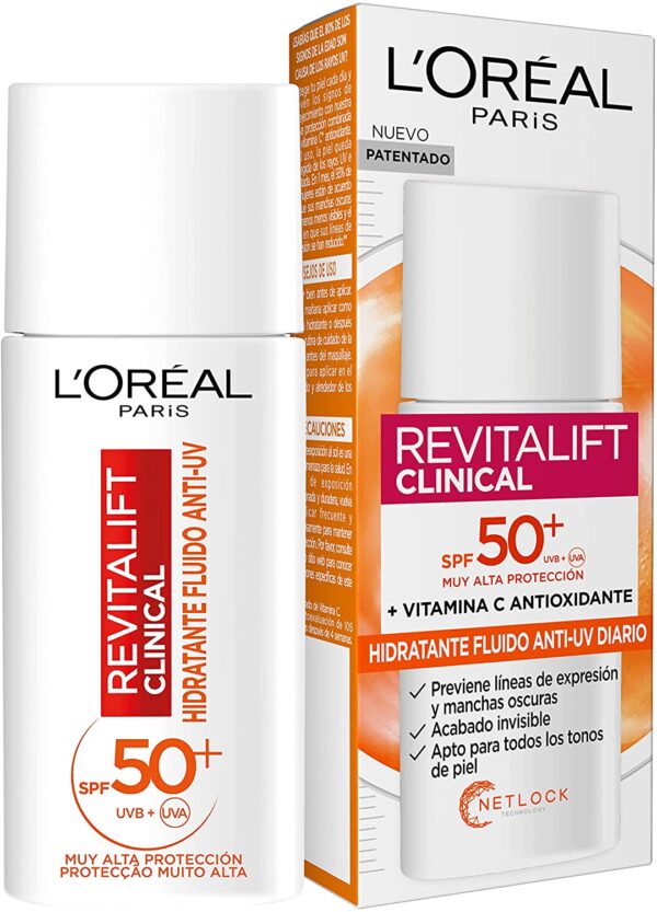 LOREAL HIDRATANTE FLUIDO REVITALIFT CLINICAL FPS50+ 50ML