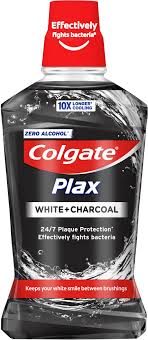 COLGATE ELIXIR PLAX WHITE + CHARCOAL 0%ALCOOL 500ML