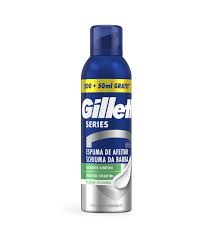 GILLETTE SERIES ESPUMA BARBA CALMANTE PELES SENSIVEIS 250ML