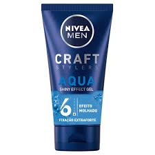 NIVEA MEN GEL CABELO AQUA EFEITO MOLHADO MEGA FORTE 6 150ML