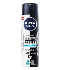NIVEA MEN DEO INVISIBLE SPRAY BLACK & WHITE ACTIVE 150ML