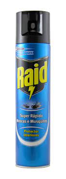 RAID INSECTICIDA SPRAY S/RÁPIDO MOSCAS & MOSQUITOS 400ML