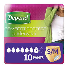 DEPEND PANTS WOMEN SUPER S/M (70-105CM) 10UNI.