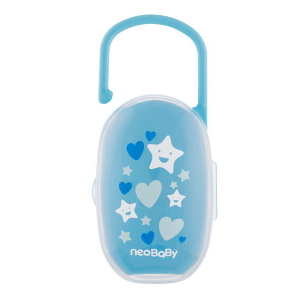 NEOBABY PORTA CHUPETAS AZUL BL1