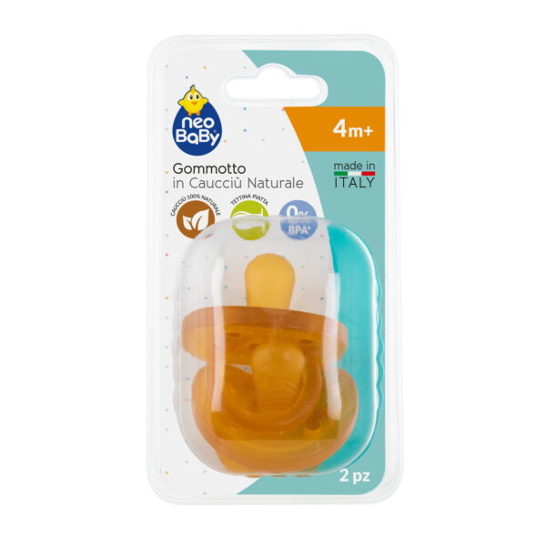 NEOBABY CHUPETA LATEX SUAVE 4M+ BL2