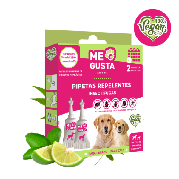 ME GUSTA PIPETAS REPELENTES CÃES 100% VEGAN 2X1.5ML