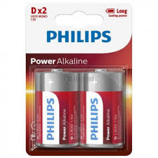 PHILIPS PILHA POWER ALKALINA LR20 MONO 1.5V D BL2