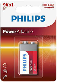 PHILIPS PILHA POWER ALKALINA 6LR61 9V BL1