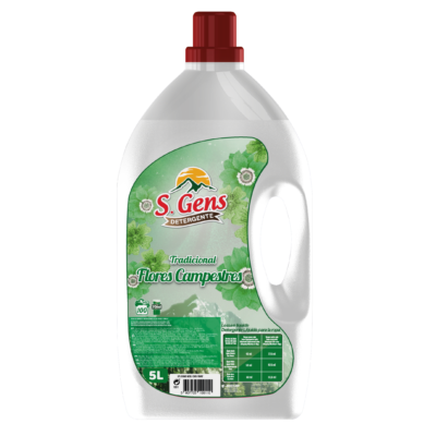 S.GENS DETERGENTE TRADICIONAL FLORES CAMPESTRES 100D 5L