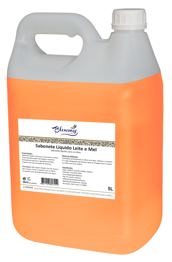 BLOWMY SABONETE LIQUIDO LEITE E MEL 5L