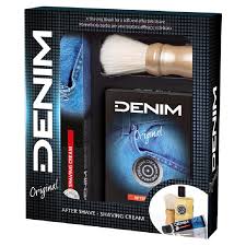 DENIM PACK ORIGINAL AFT SH 100ML + CREME BARBA 100ML +PINCEL
