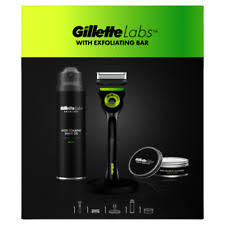 GILLETTE LABS MÁQ BLACK&NEON+GEL+HIDRATANTE