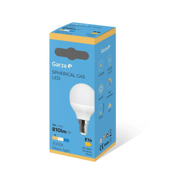 GARZA LED STD LUZ QUENTE 7W E27 810 LUMEN