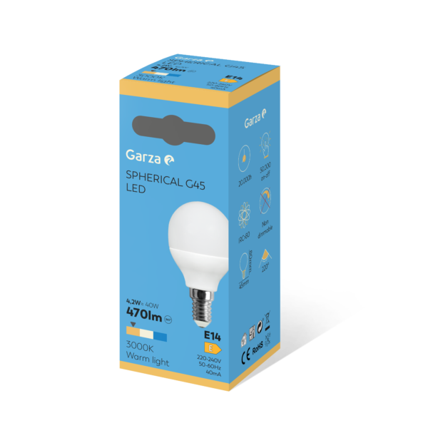 GARZA LED ESF E-14 6W LUZ QUENTE 30K 400 LUMEN