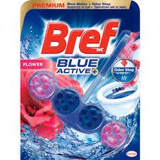 BREF W.C. BLUE ACTIV FLORAL AGUA AZUL + ODOR STOP 50GR.