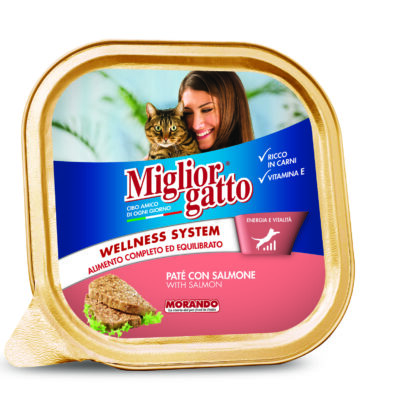 MIGLIOR GATTO PATÉ COM SALMÃO 100GR.