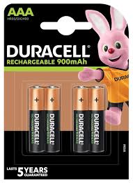 DURACELL PILHA RECARREGÁVEL AAA HR03/DX2400 900mAh BL4