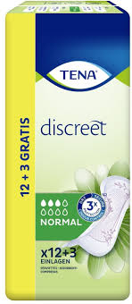TENA DISCREET PENSO NORMAL 12+3UNI.