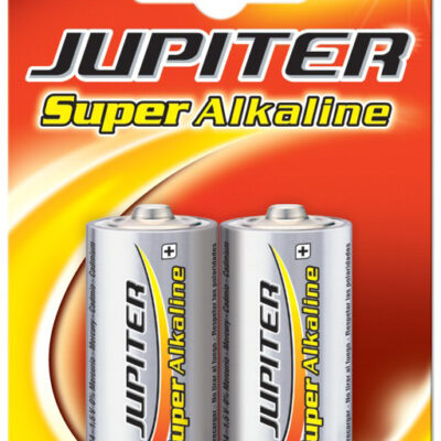 JUPITER PILHA SUPER ALKALINA C LR14 1.5V BL2